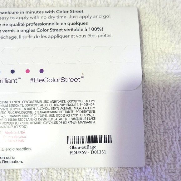 New Color Street Glam-ouflage Camo Green Nail Kit - Picture 3 of 4